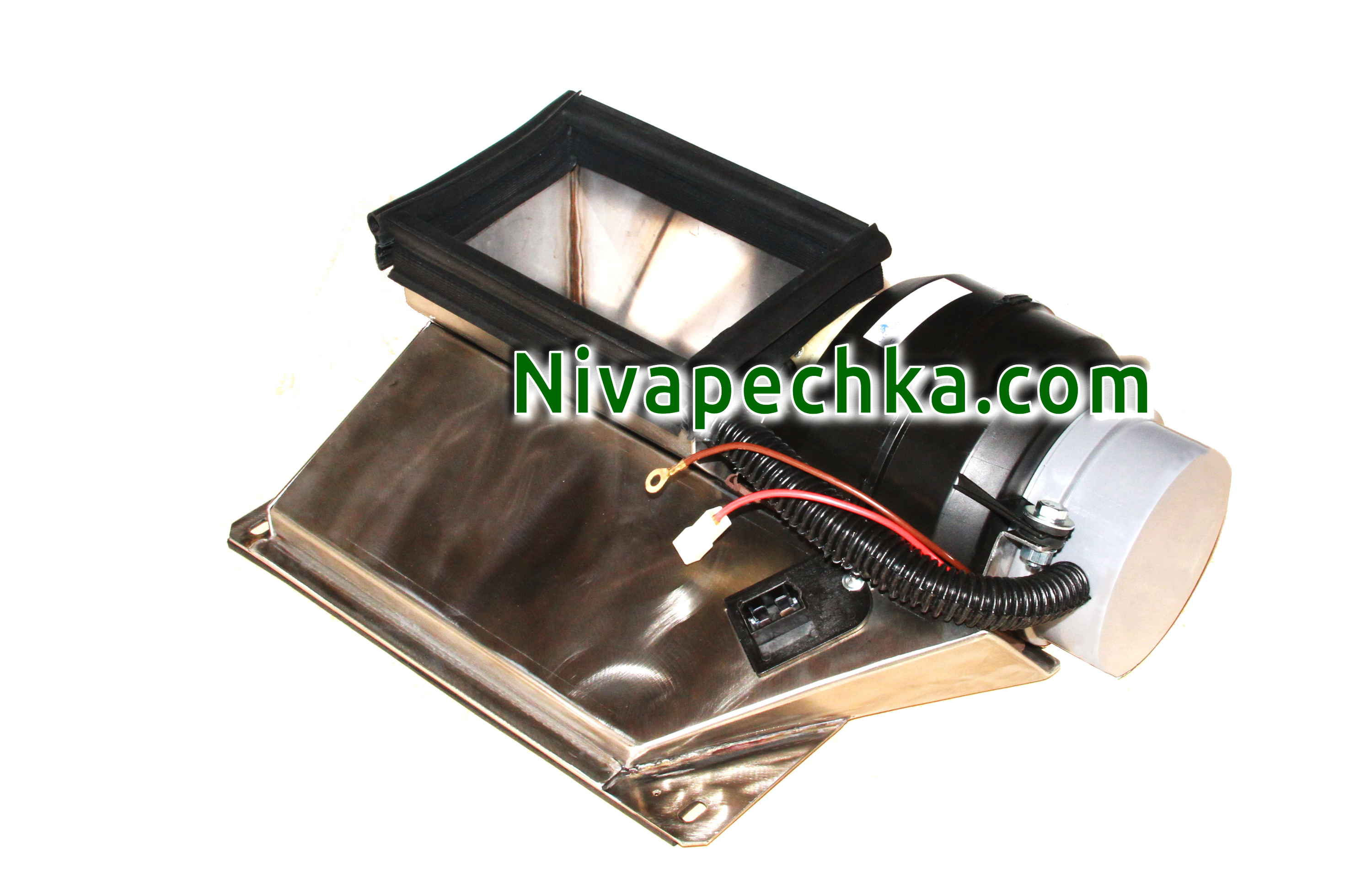 Установить вентилятор 2108 и салонный фильтр в Ниву Нива-печка из нержавейки 4x.